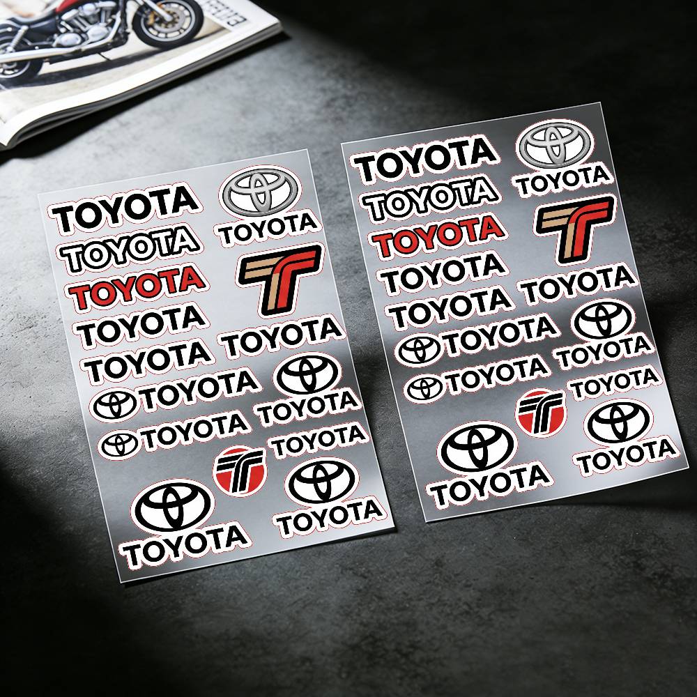 FOR TOYOTA TRO GR Long Lasting Waterproof Reflective Sticker Scratch Conceal Fit Motorcycle Car Helmet Fridge Water Cup Decals