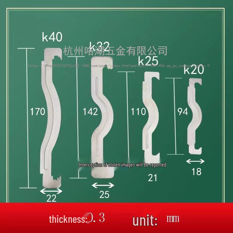 KGB20 Stainless Steel Spring Clip Pipe Clamp - Mountain & Butterfly Type