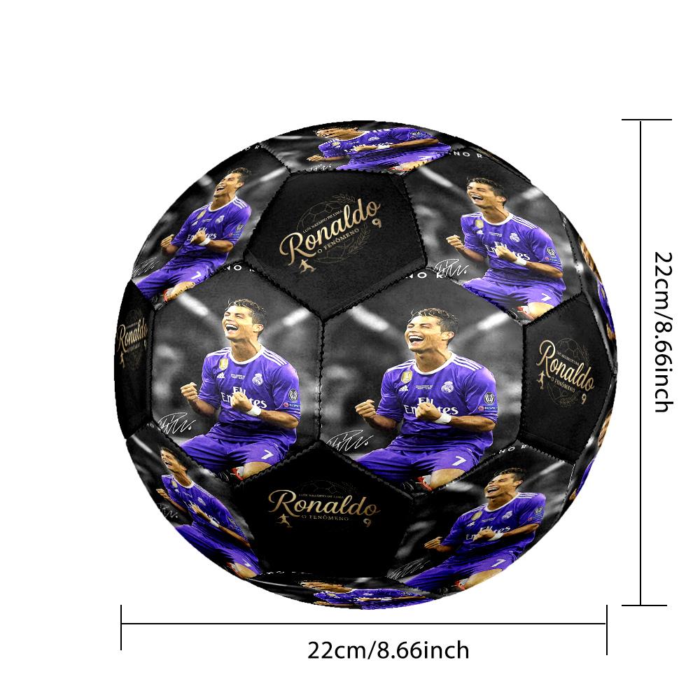 Ronaldo's Vs Messi: Clash Titans Size 5 Soccer Football Machine-Stitched Indoor/Outdoor Training and Matches perfect gift for sports enthusiasts