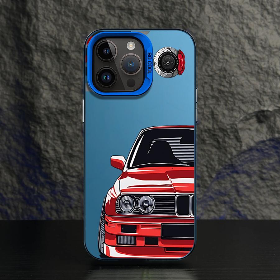 Phone Case for iPhone 11 12 13 Pro Max 17 Air 14 15 16 Plus 16e Soft Shell JDM Sprot Car