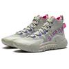 LiNing Badfive 2 Dämpfend Anti-Rutsch und Abriebfest High-Top Performance Basketballschuhe Grau Rot Grün ABFR001-15