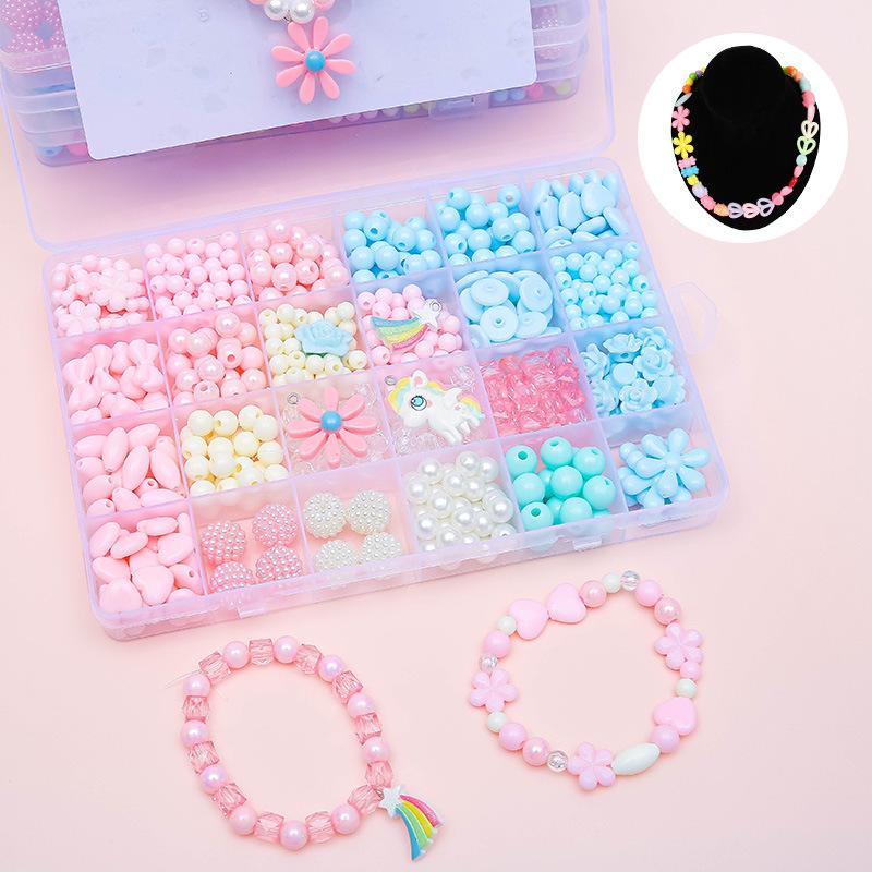 Kids' Handmade Bracelets DIY Gift Set for 8-Year-Old Girls - Beading Materials Included