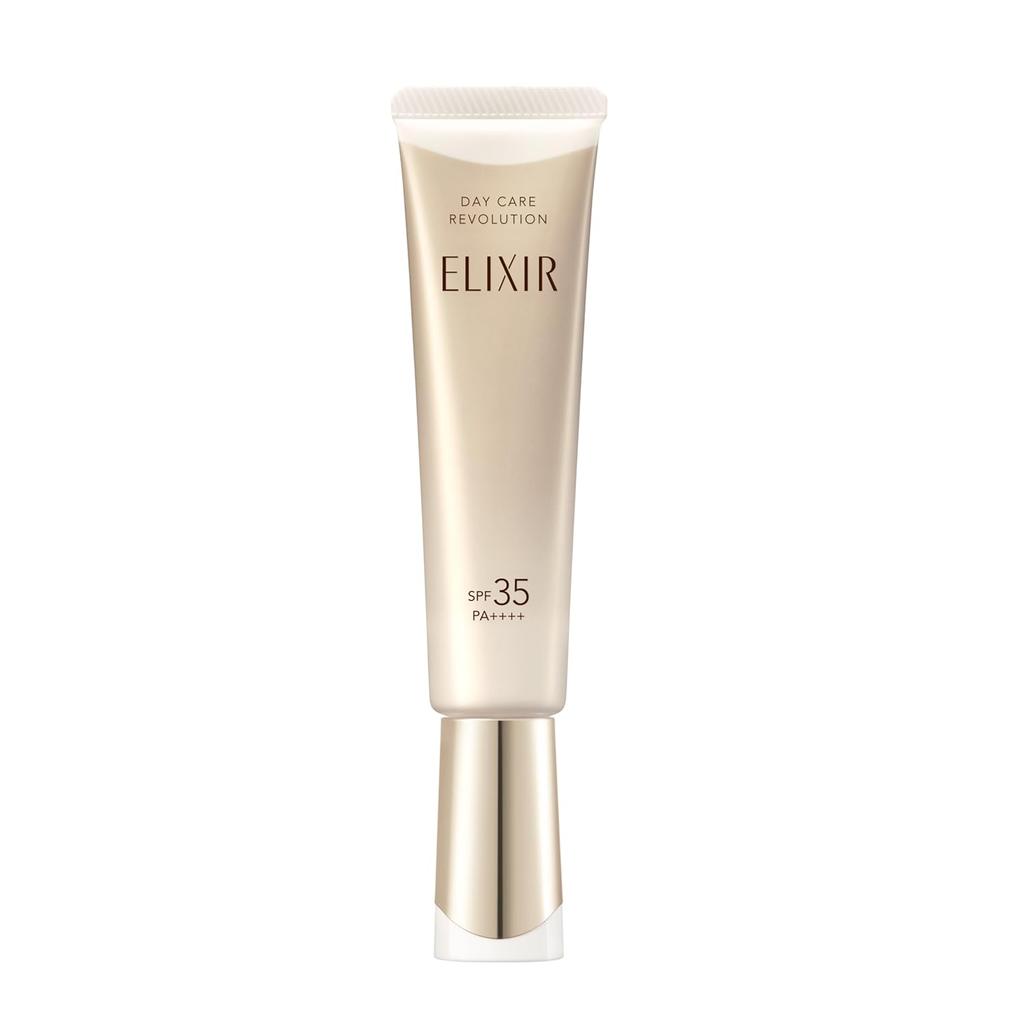 Elixir UV Emulsion Day Care Revolution Ba 2025 Model 35mL Quasi-drug SPF35PA++++ Morning Use Daytime Makeup Base Sunscreen Firmness Moisture Superior