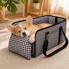 Foldable Dog Car Seat Anti Slip Pet Booster Seat With Safety Sturdy Frame Cushion Portable Heightening Seat For Small Dogs Under