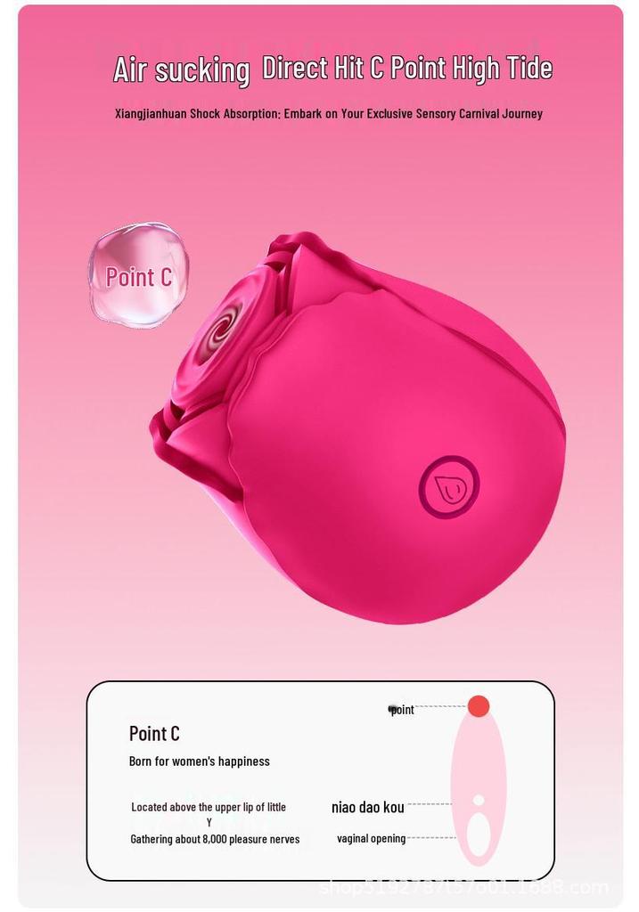 Rose Multi-Frequency Vibration Breast Enhancement and Teasing Device