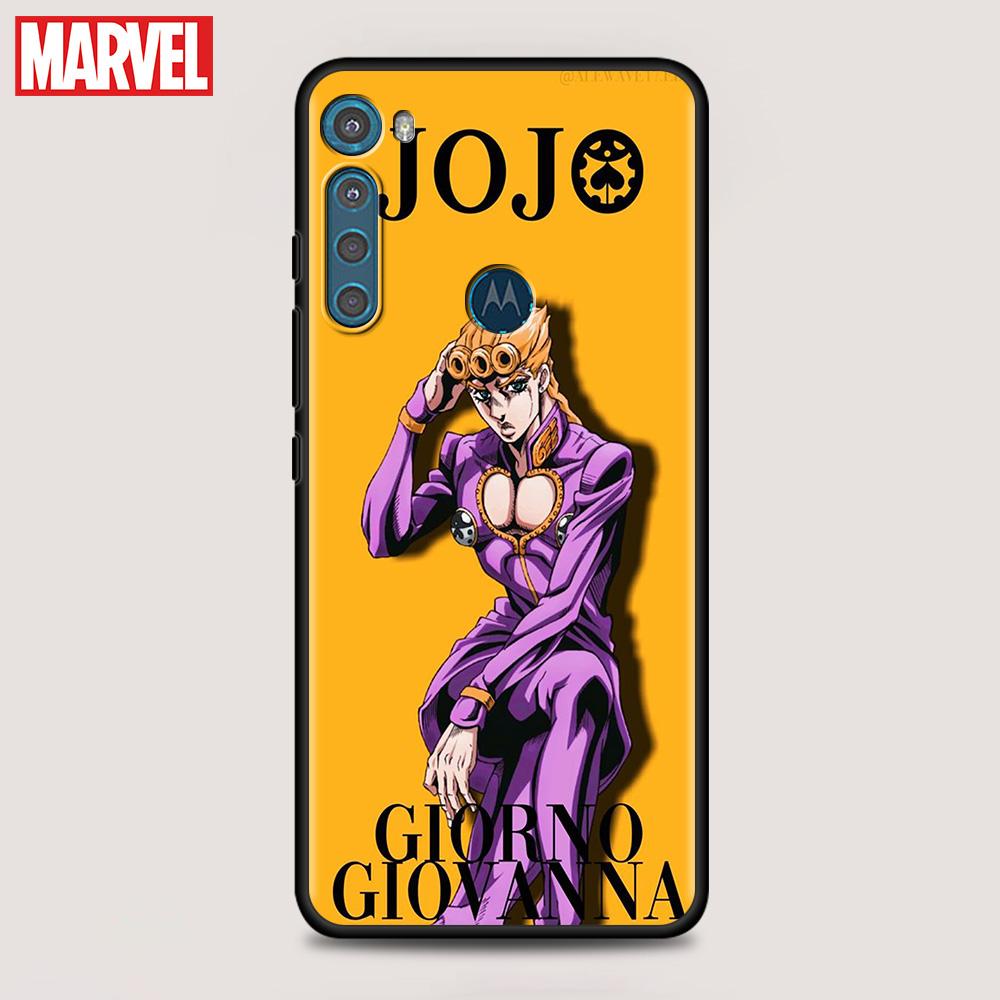 Shell For Motorola One Fusion G8 G9 Power Plus G22 G30 G31 G50 G60 Edge20 E6s G Stylus Case Cartoon JoJo's Bizarre Adventure