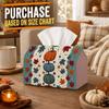 1pc Vintage Harvest Tissue Box | Multi-functional Autumn Napkin Dispenser, Available Suitable for Home, Fall Car Decoration Stacked Pumpkin Maple -App