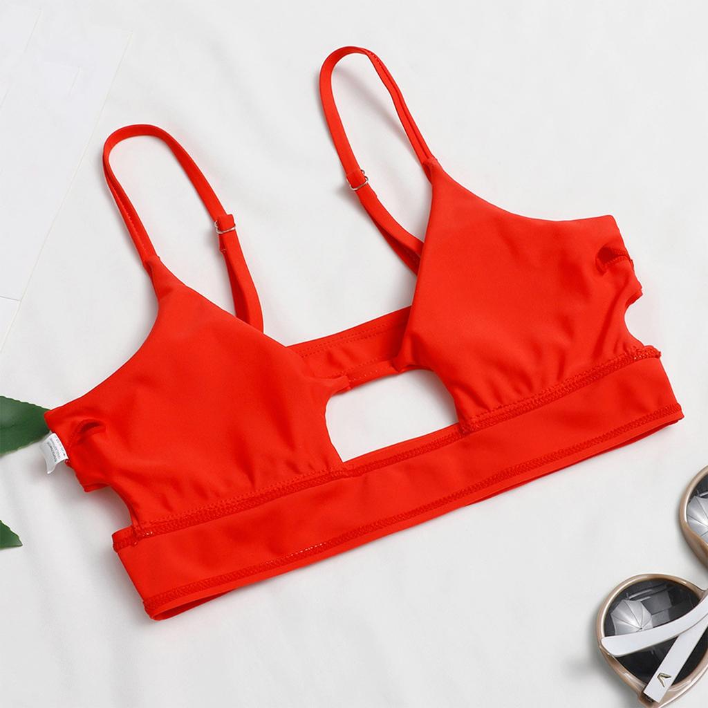 Ladies' Fashionable U-Neck Top+Underwear Split Swimsuit Swimsuit Bikini