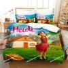 3D Print Anime Heidi, Girl of the Alps Beding Set Single Twin Ful Quen King-Sized Dimensionsd Dimensions Bed Linen Set Adult People Kid Bedrom Duvet