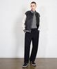 Veteze [Vegan Leather] Lined Varsity Jacket (Black)