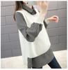Sweater Women Autumn New Outer Wear Loose Shirt Collar Fake Two Piece Knit Sweater