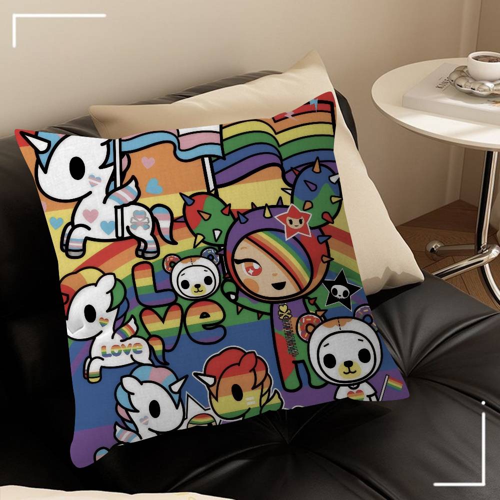 

Японія Tokidoki мультфільм Офісна подушка Наволочка для подушки Автомобільна наволочка 45X45СМ Наволочка для подушки під поперек Наволочка для подушки дивана 30cmx30cm