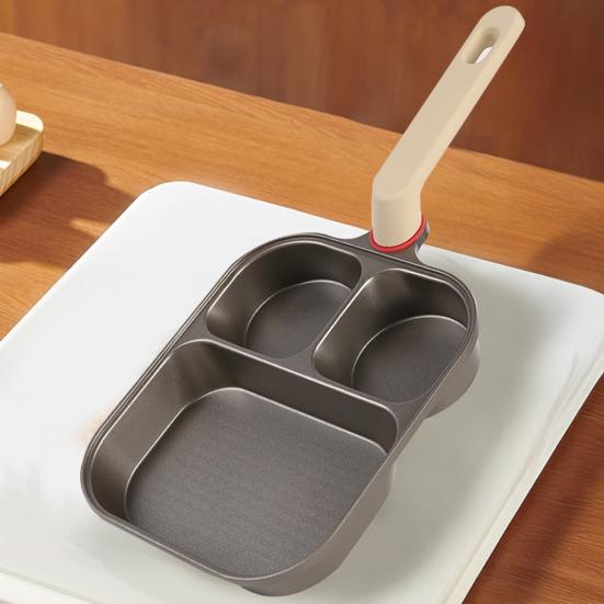 3-In-1 Breakfast Pan Non-Stick Cooking Pan Large Capacity Omelette Skillet Pancake