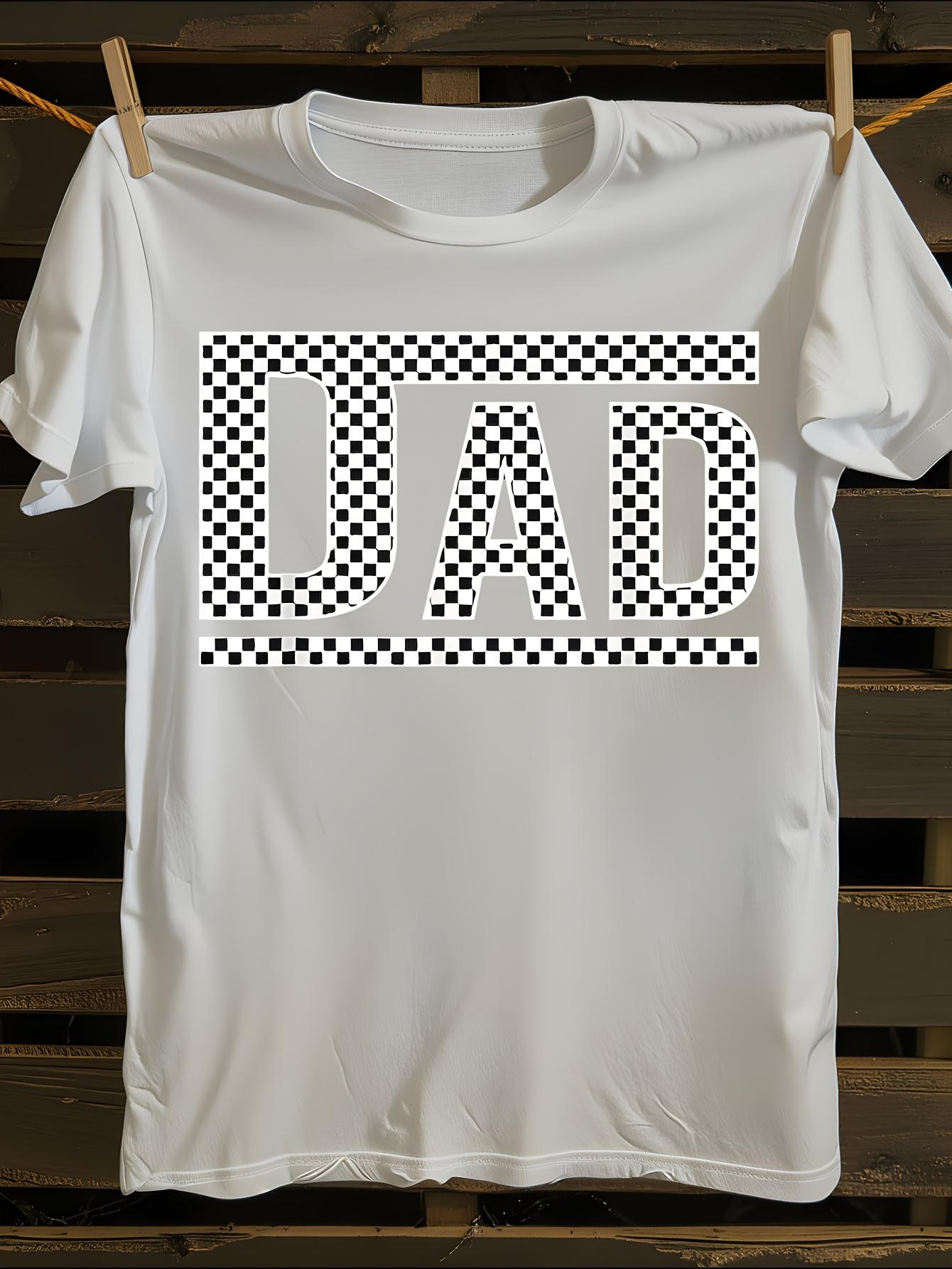 100% Cotton Checkered Dad Tshirt S