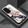 Anime Z-Zootopia Phone Case For Samsung S26 S25 S24 FE S23 S22 S21 Plus S20 Ultra Note20Ultra Black Glass Cover