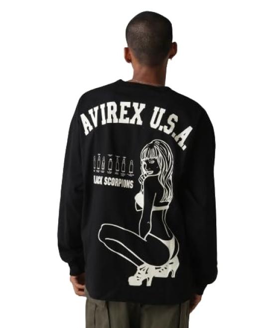 

Эксклюзивный ЛОНГСЛИВ BLACK SCORPION Black Scorpion Long Sleeve XL 010 Black [AVIREX] WEB&DEPOT ФУТБОЛКА Футболка Мужская 783-4930017