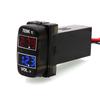 Durable-Car Digital Voltmeter Temperature Gauge 2 In 1 Voltage Temp LED Display Meter For Mitsubishi