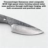 Multipurpose DIY Damascus Steel Blade Blank Semi-Finished Product For Handmade Fruit Small Straight Knife Making