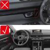 Carbon Fiber Interior Door Handle Bowl Cover Trim For Honda CR-V CRV 2023 2024