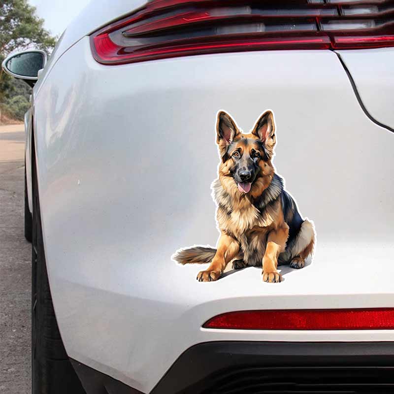 Alman Kurdu Araba Çıkartmaları Su Geçirmez Vinil Çıkartmalar Oto Gövde Cam Tampon Dekor Motosiklet Kask Çıkartmaları TM222