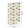 Farm Animals Wallpaper White, Cream and Red 50x1000