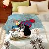 Cartoon T-The L-Little M-Mole Throw Flannel Throw Blanket, Lightweight Cozy, Durable Washable Cute Cool