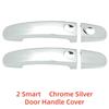 Car Upgrade Chrome Accessories Door Handle Cover Trim Paste Style 2Door For Ford Transit  Tourneo 2013 2014 2015 2016 2017