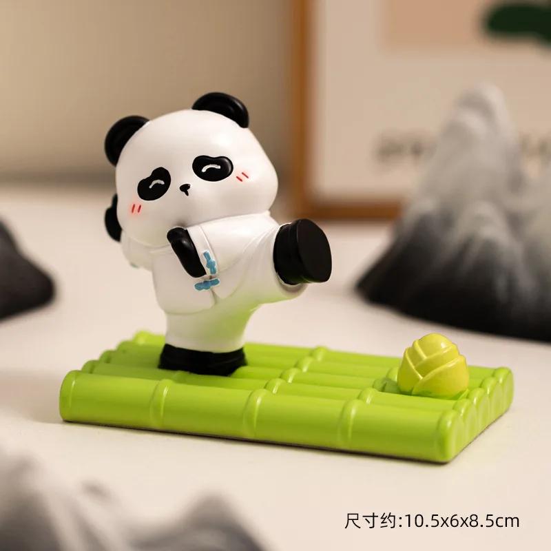 Desk Phone Holder Creative Panda Resin Cell Phone Holder Decorative Cute Cellphone Holder Mobile Stand Panda Cellphone Stand