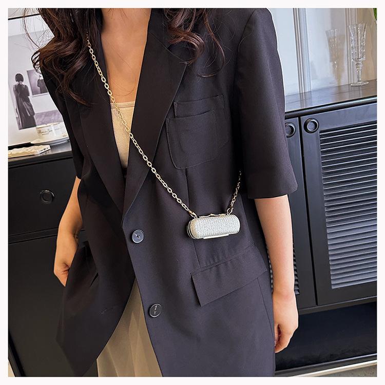 Fashion Mini Chain Decorative Bag PVC Mouth Red Bag High Quality Pen Case Women'S Hand Bags
