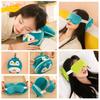 New 2 In 1 Portable Sleeping Mask  Neck Pillow For Travel Eye Cover U-shaped Flight Sleep Rest Office Napping Sleeping Pillows