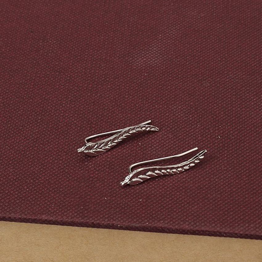 Korean Handmade Leaf Earrings - Fresh, Delicate Design for Women