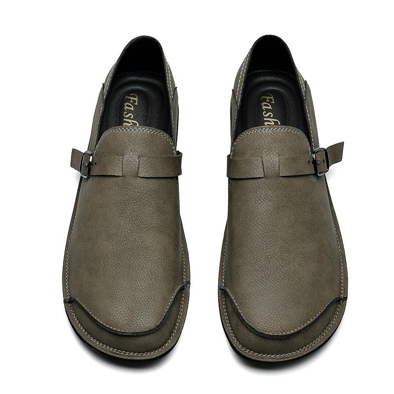 Fashion New Breathable Mens Wedding Shoes Genuine Leather Mens All-match Loafers High Quality Mens Slip On Shoes Lightweight Men's Flats