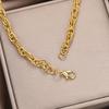 European and American hip hop exaggerated necklace big gold chain plastic simulation local tyrant gold performance festival performance props