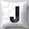 Marble Letter Print Pillowcase Decorative Pillow Sofa Cushion Cover Home Decor Pillowcase