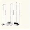 New 4-in-1 Multi-Functional Broom Dustpan and Floor Brush Set Thickened Broom with Non-Sticking Hair Cleaning Tool for Home