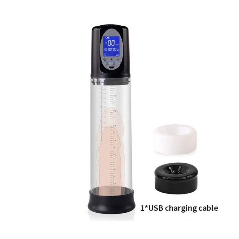 Afișaj LCD Cupă Avion Dispozitiv de exercițiu pentru erecție cu vid pentru bărbați Jucărie sexuală pentru adulți