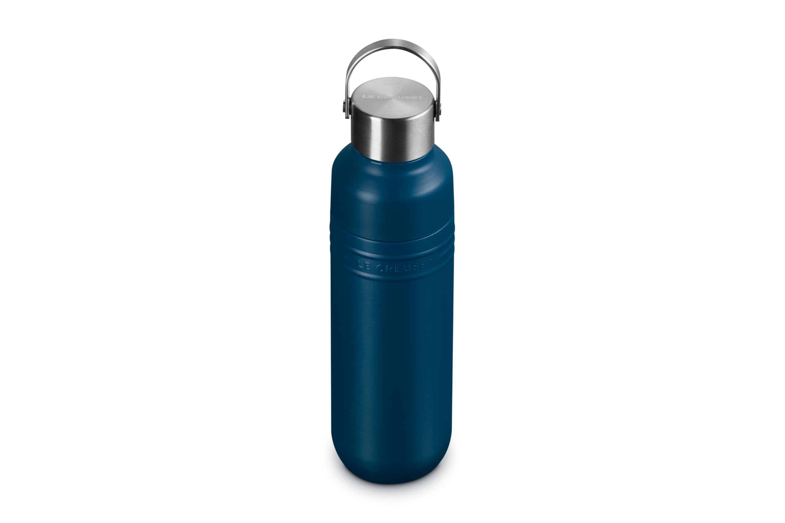 

[Red Dot Design Award 2025 Winner] Le Creuset Water Bottle, 500ml, Deep Teal, Stainless Steel, Vacuum Insulated, Keeps Drinks Hot or Cold, Wide
