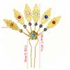 Blatt U-Form Haarnadel Ethnischer Stil Kopfschmuck Neue Metall Haarstäbchen Haar Accessoires
