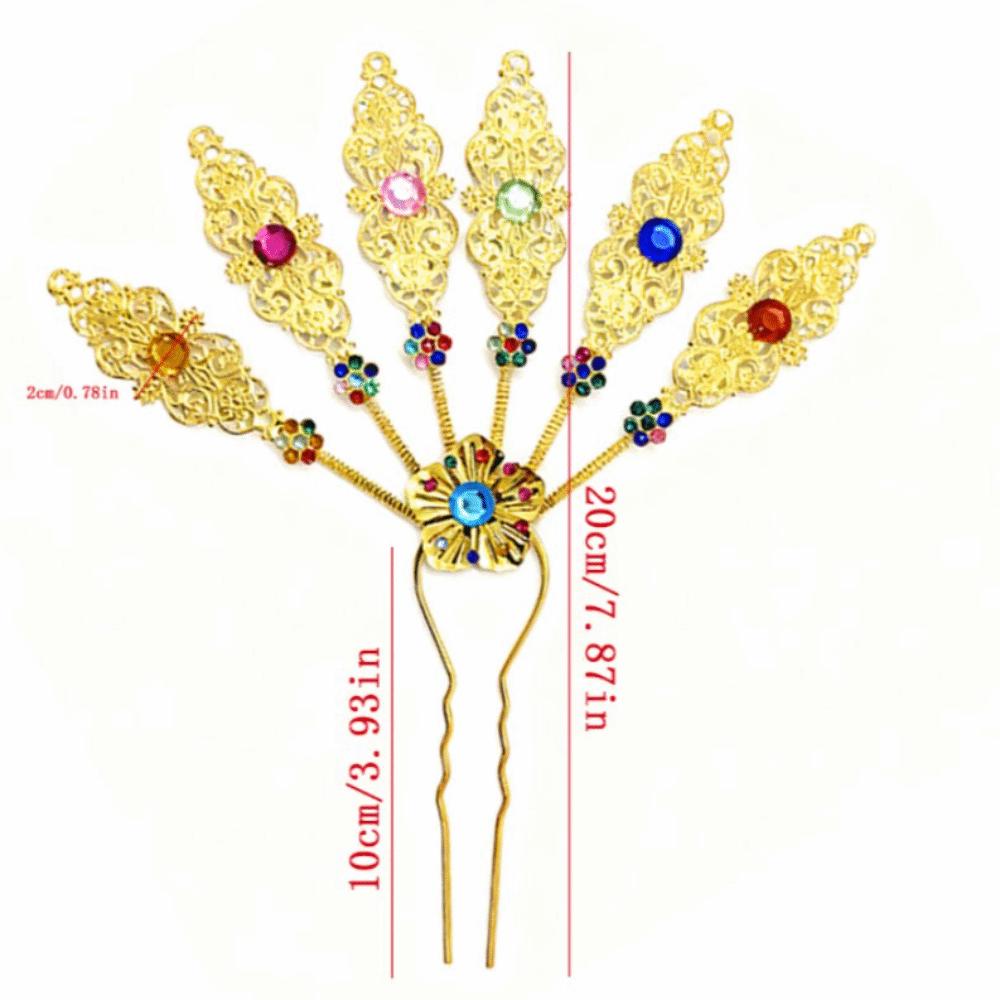 Blatt U-Form Haarnadel Ethnischer Stil Kopfschmuck Neue Metall Haarstäbchen Haar Accessoires