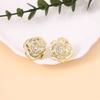 Retro Fashion Madrid Rose Stud Earrings, Simple and Versatile Niche Creative High-end Exquisite Earrings