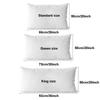 1pc Simulated Silk Smooth Plain Pillowcase Soft Double-sided White Black Grey Khaki Blue Pink Pillow Case Skin Friendly Bedding
