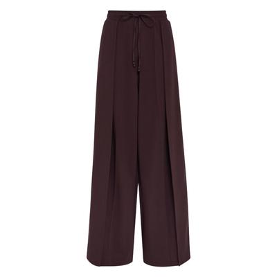 X Samuel Gui Yang Co-Created Pleat Wide High-Waisted Loose-Fit Sports Casual Pants Women Pants KU5378