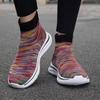 High‑Top Sock Shoes Women Slip‑On Casual Sneakers Breathable Knitted Sports Shoes Lightweight Non‑Slip Walking Footwear