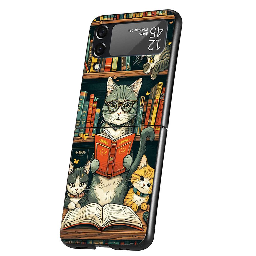 

Read Books illustration Reading Phone Case For Samsung Galaxy Z Flip 7 6 5 4 3 5G Cover ZFlip7 ZFlip6 ZFlip4 ZFlip5 ZFlip3 Coque Samsung Z Flip
