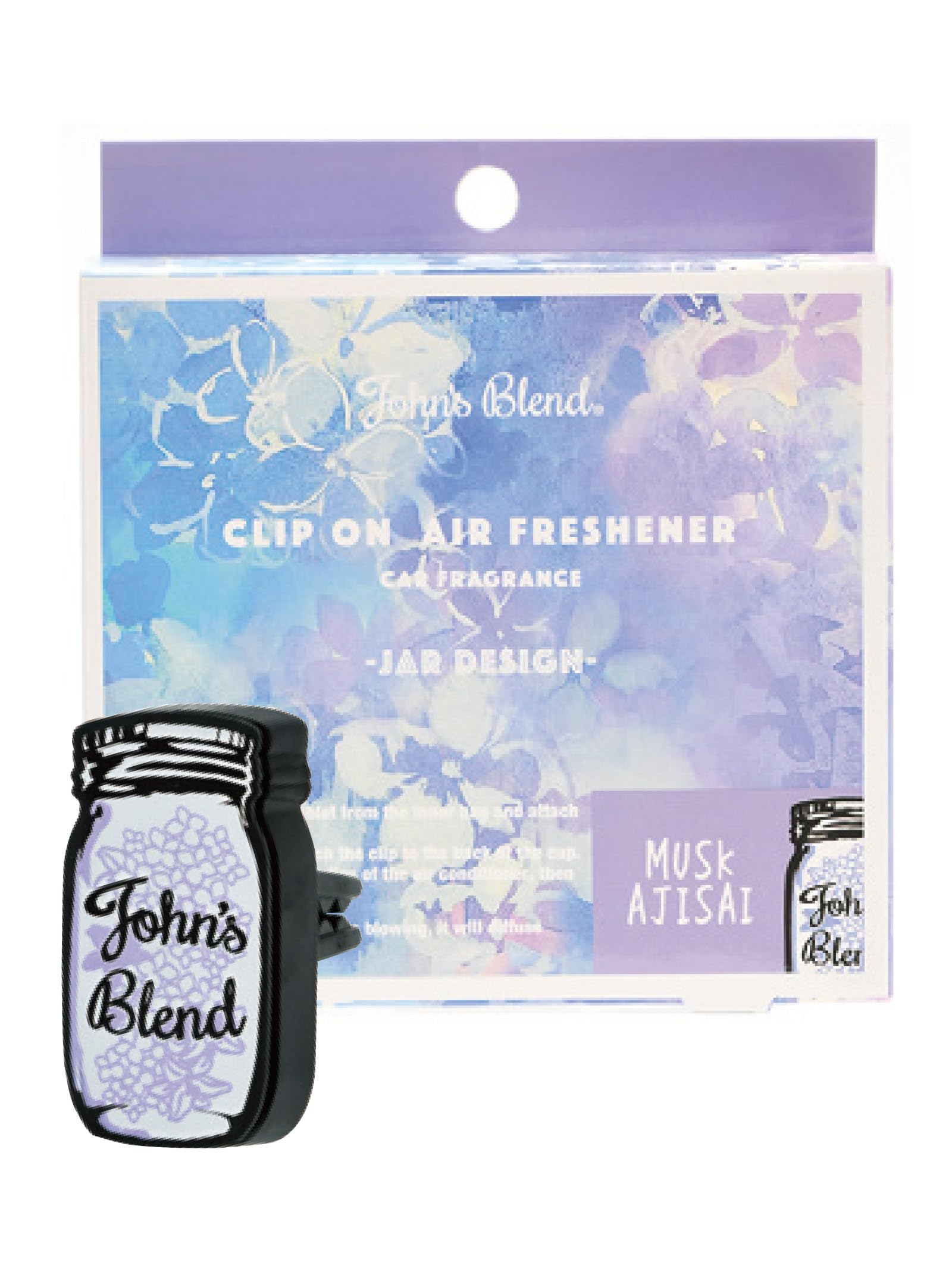 

Johns Blend OA-JOA-10-1 Car , Air Conditioner Vent Musk Hydrangea Clip-on 2024 limited синий