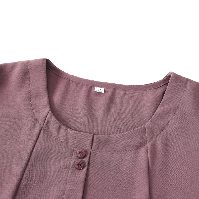 Completo da Donna Taglie Forti in 2 Pezzi, Top a Manica Corta e Pantaloni con Elastico in Vita (Taglia XL-5XL)