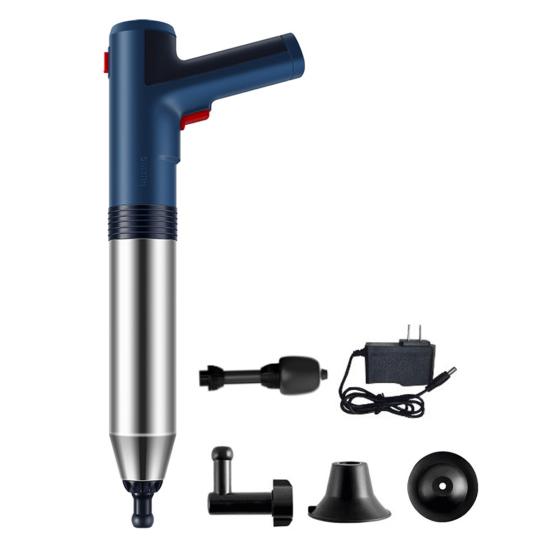 

Электрический вантуз для прочистки унитаза, безопасный и эффективный, средство для прочистки одним выстрелом, для ванной, кухни, труб, высокого давления, простой в использовании электрический вантуз темно-синий