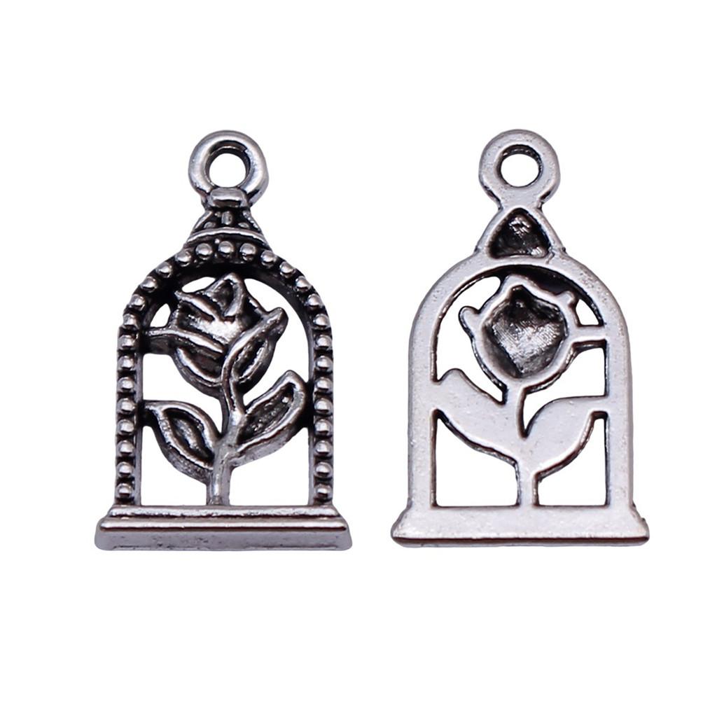 Roses Lotus Flower Charms Sunflowers Pendants For Floral Themed Jewelry Making