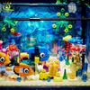 Non-Toxic Moc Fishbowl Aquarium Building Blocks Sea Turtle Fish Tank With Light Bricks City Construction Toys For Children Kids