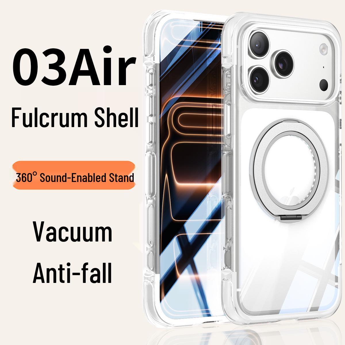 

Airbag Anti-Fall 360° Stand Case for iPhone 17 Pro Max - Color Block Design iPhone 16 Pro